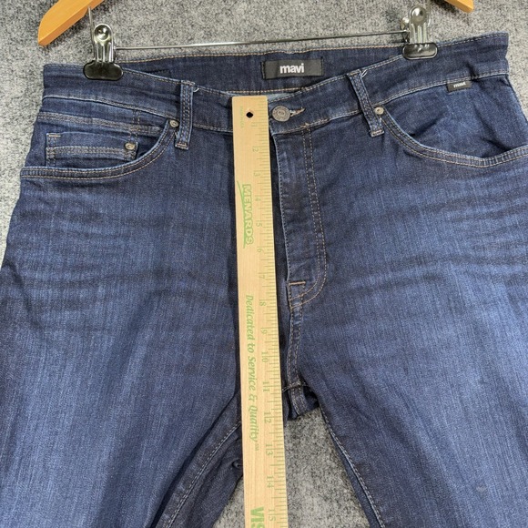 Mavi Jeans Men's 36x32 Blue Zach Straight Leg Denim Stretch Classic Casual - Picture 7 of 16